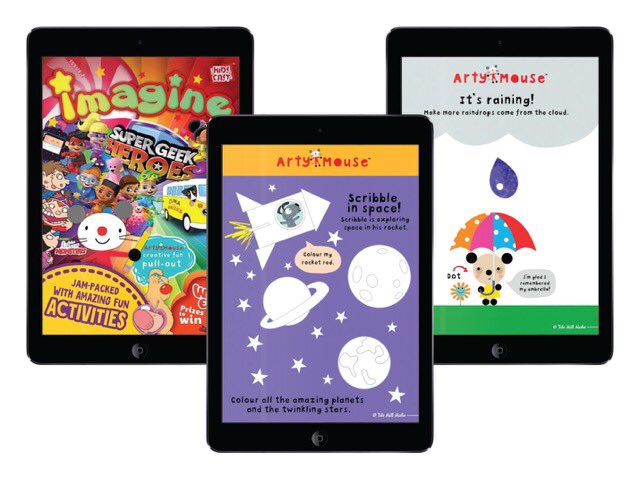ImagineThatBook's tweet photo. FREE Arty Mouse activities and much more in the great new Imagine magazine from KidsCast #earlylearning #kindergarten #artymouse https://t.co/xib4VA8gJ9