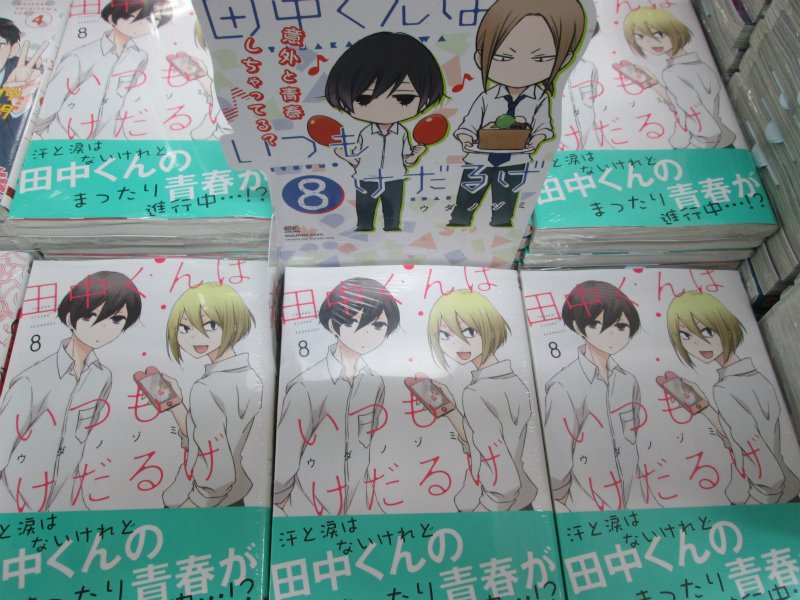 アニメイト郡山 全日10時 時営業中 書籍新刊情報 田中くんはいつもけだるげ の最新刊8巻が入荷しましたコォ アニメイト特典にはミニ色紙が付いてきますコォ 是非当店にてお買い求めくださいコォ T Co