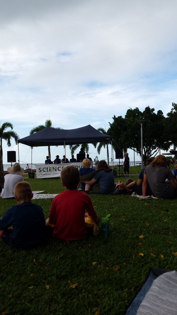 Lori_Lach's tweet photo. .@KarenJoyce at #marchforscience #marchforscienceau in Cairns-- find your science! &amp; don't think it has to be anything to do with a lab coat https://t.co/wcgIjApSAq