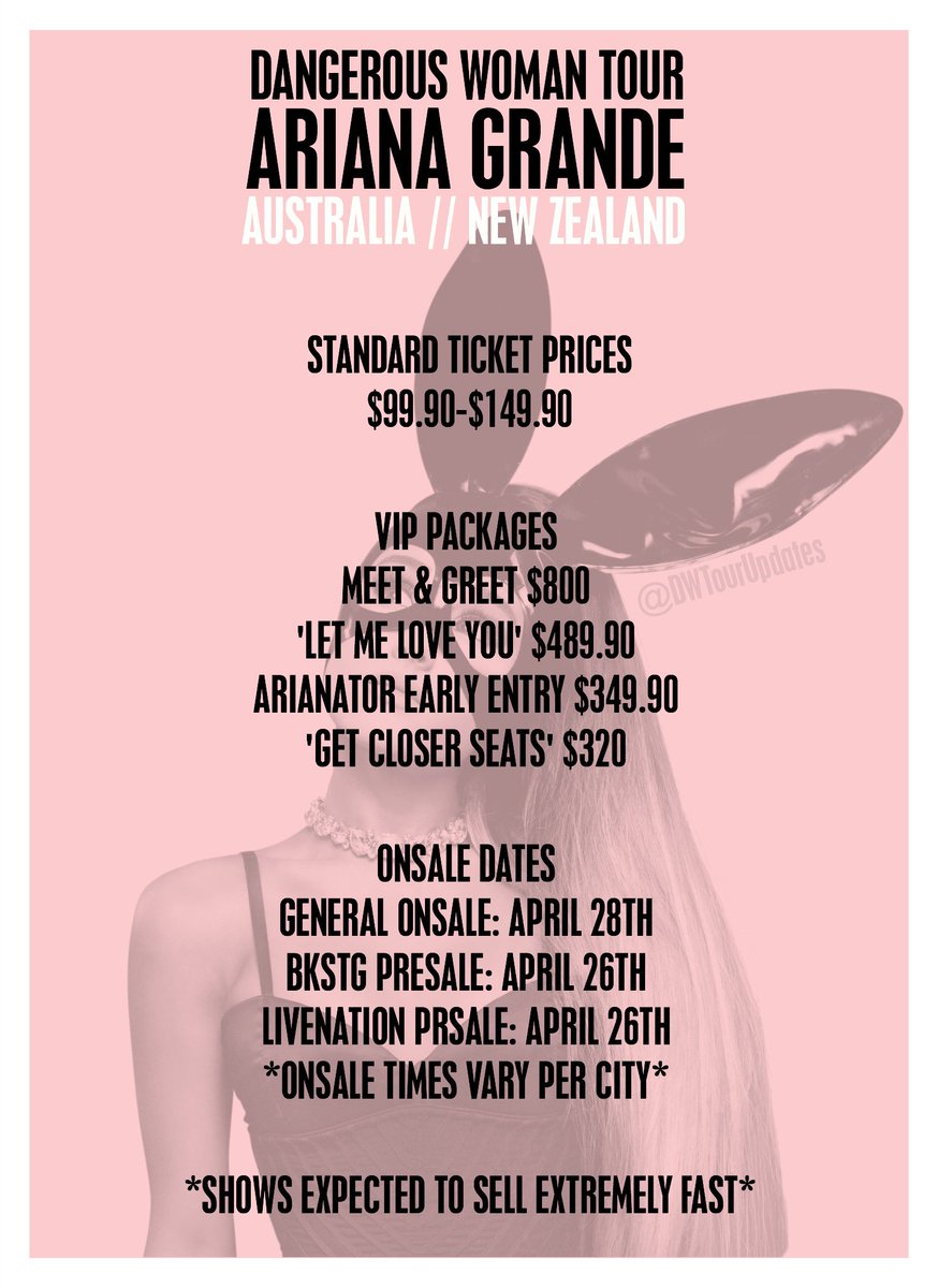 Grande Tour News On Twitter Meet Greet Prices Are Going