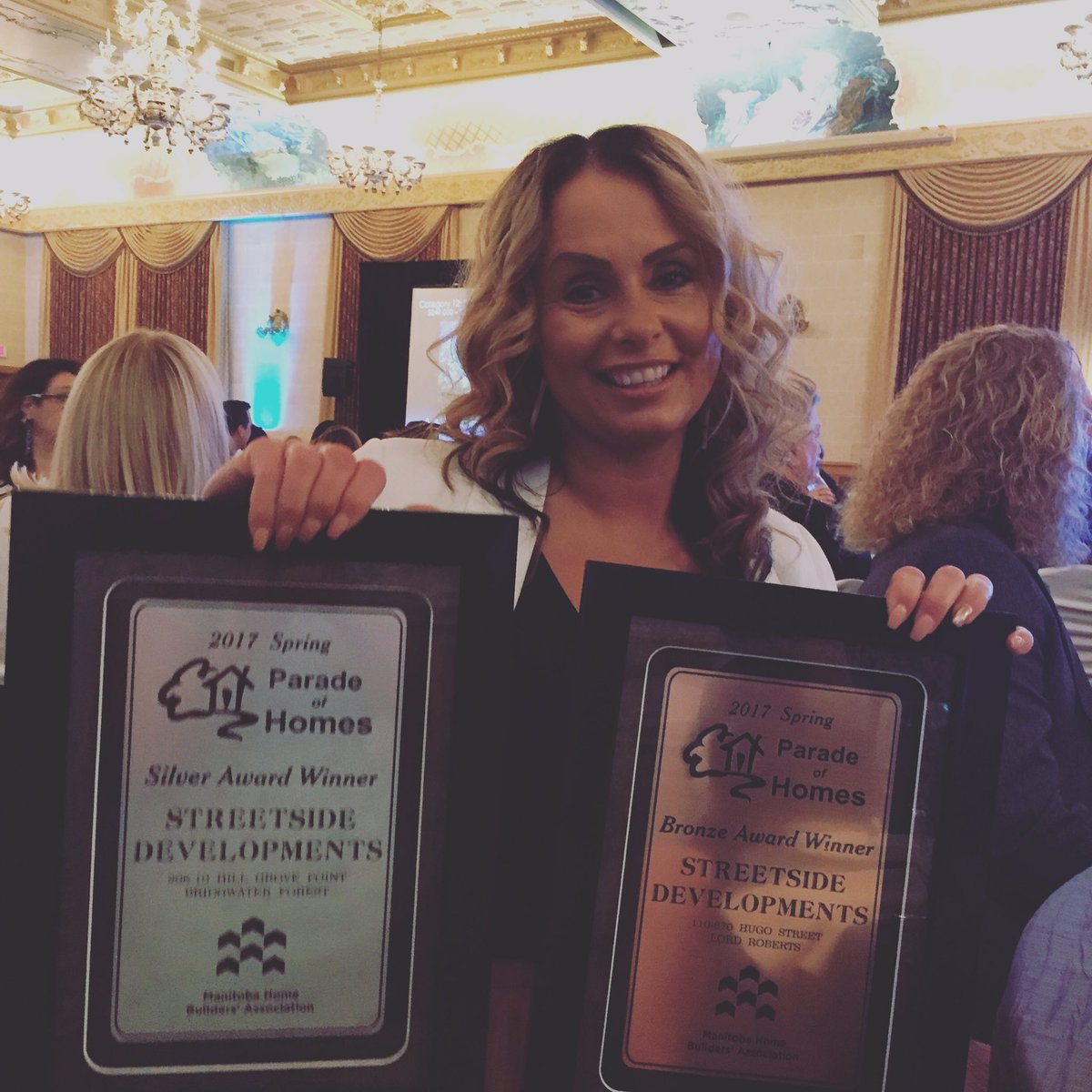 streetsidecondo's tweet photo. Proud to accept a silver for The MIX Condos' & a bronze for Metro Condos' display suites at the #SpringParadeofHomes awards gala tonight! https://t.co/PlQc2EiaS1
