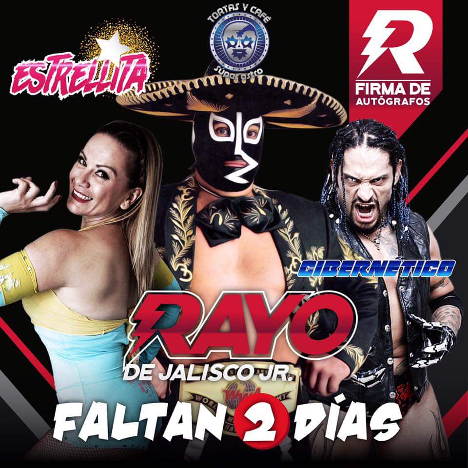 tortas_astro's tweet photo. Solo 2 dias faltan para la llegada de estas 3 estrellas de la lucha libre 
@CiberElite 
@lamasbonitacmll 
@RayoJal 
Domingo 23 de abril https://t.co/DDHwFMTaLb