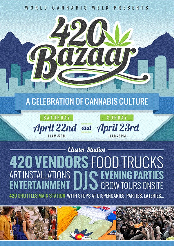 HerbanPlanet's tweet photo. The 420 Bazaar is coming to Denver tomorrow! https://t.co/MyoMDkXiND #Denver #Cannabis #420Bazaar #Marijuana #Colorado #Dabs #Weed #420Event https://t.co/AeZyXGFfoF