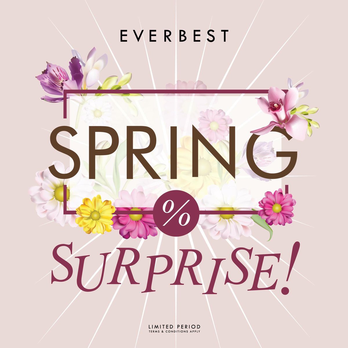 EverbestShoes's tweet image. Visit our stores this long weekend for some #SpringSurprise! Enjoy 20%off on all regular-priced items &amp;amp; extra 10%off on selected sale items.