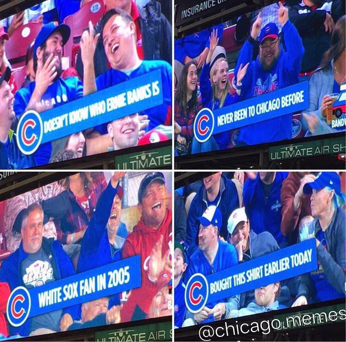 cubs fans vs sox fans meme