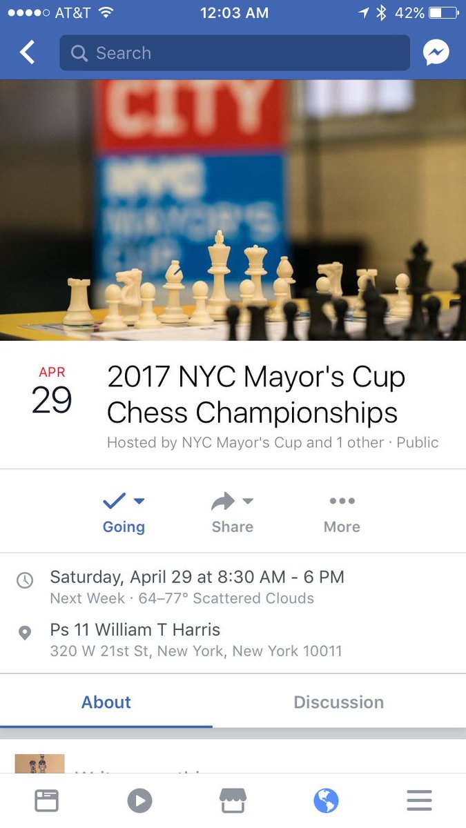 PS33Chess's tweet photo. Who's excited about the Mayor's Cup? @icnnyc #PreppedToWin https://t.co/RHXM1Jb9zx