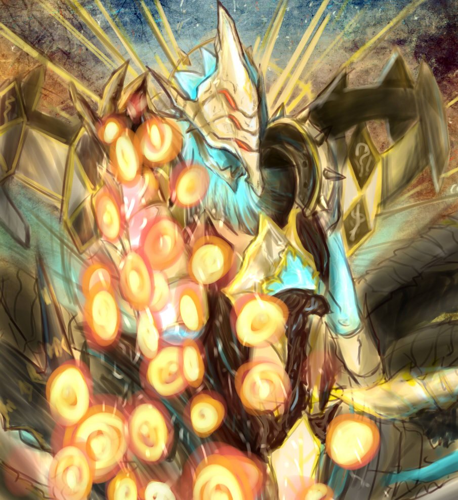 燈ノ Twitterissa Tlの下のアークスに火の玉攻撃をふりかけるデウスエスカ ゼフィロス Pso2