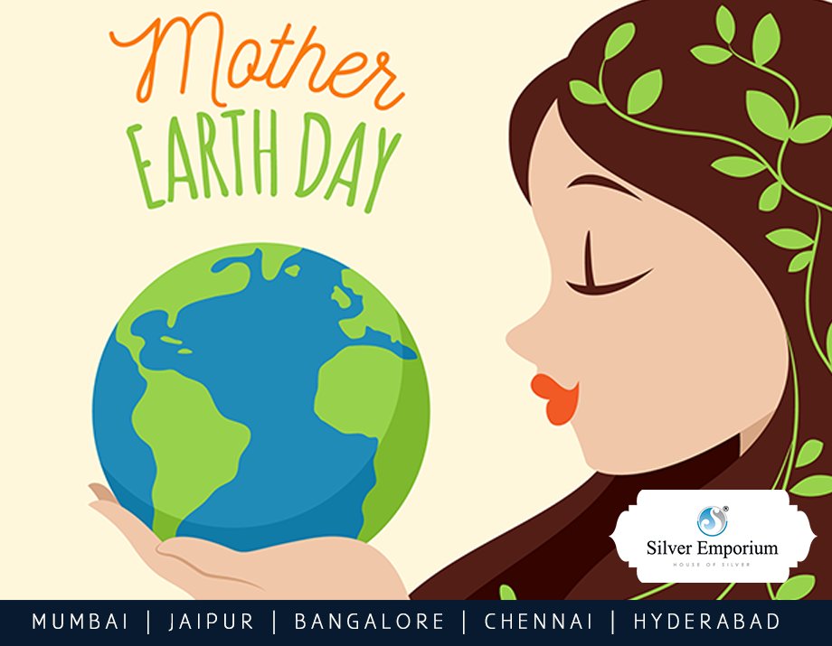 SilverEmpoGuild's tweet photo. This #earthday give something back to mother earth!
#makeinindia #SilverEmporium #wishes #happy #MotherEarthDay https://t.co/jcD8EANwWl