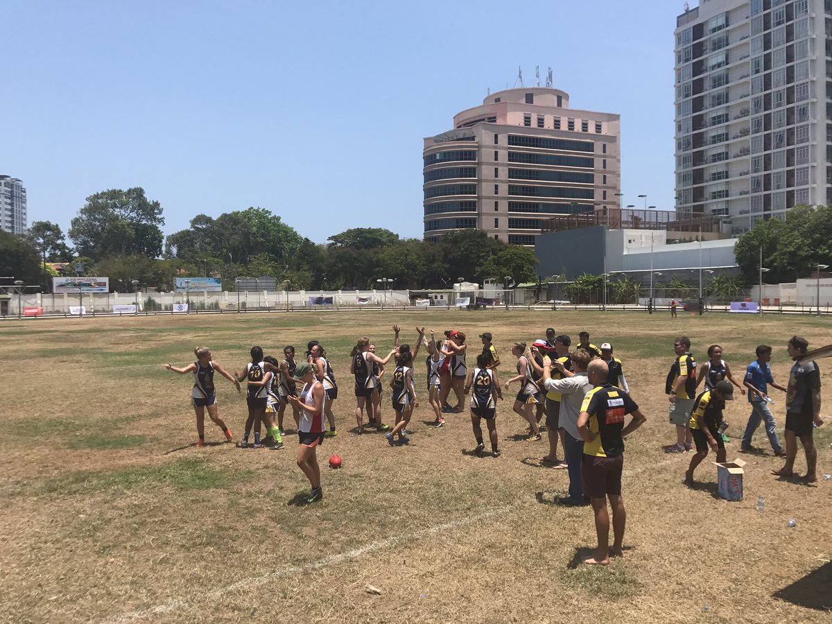 Congratulations to the <a href="/Cambodianeagles/">Cambodian Eagles</a> Apsaras <a href="/aflwomens/">AFL Women's</a> team, def @SaigonGaels 5.2.32 to 4.3.27 #howgoodsfootyinAsia <a href="/AFL_Asia/">AFL Asia</a> #greatgame
