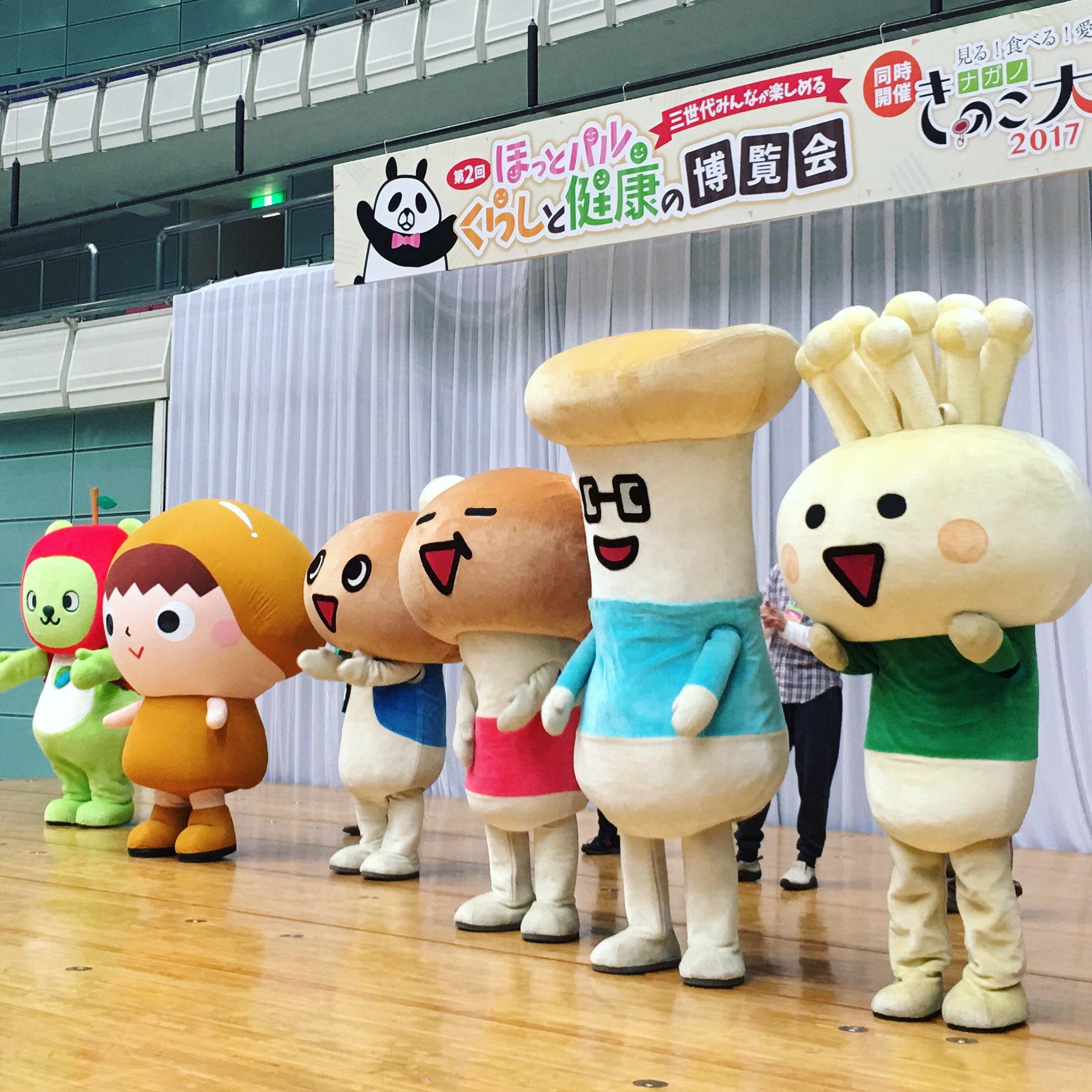 とよ田キノ子 きのこゆるキャラ大集合 ナガノきのこ大祭 T Co Zh9yutb5ue Twitter