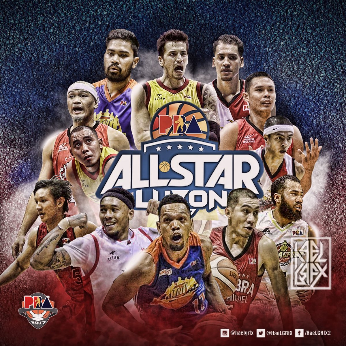 Luzon All Stars #PBAAllStars #PBAFanArt #Lucena #WeArePBA #Artwork #Posterizes #PBA2017