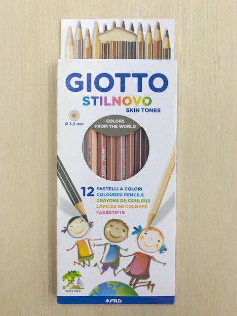 肌色色鉛筆１２色セット