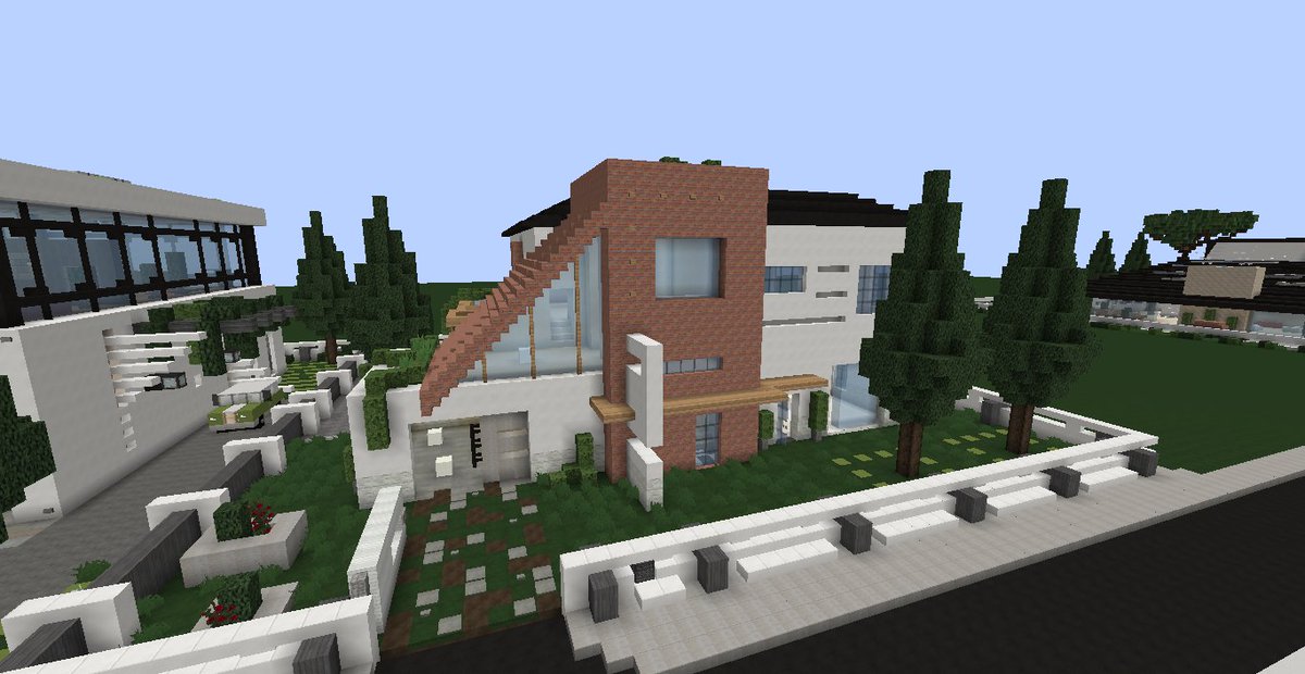 Lyslene51's tweet image. Build du soir, bonsoir! ^^ #modernbuild #minecraft