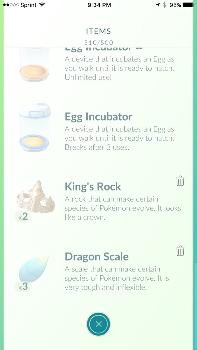 revmarkmeyers's tweet image. 3 King's Rocks and 3 Dragon Scales. RNG is not with me here. #PokemonGO #7daystreak