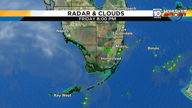 Showers continue this evening and Saturday morning off the strong ocean breeze.Watch Local10 at 11pm. https://t.co/8azYQ1InsM
