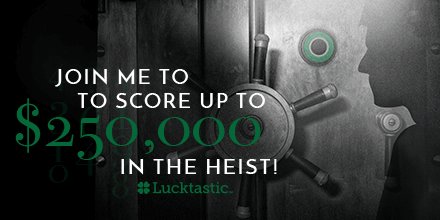 DayFound's tweet image. If I crack the code I could win up to $250,000! lucktastic.com/twShareFunnel
