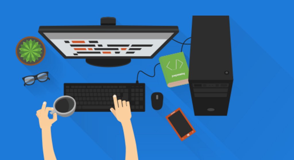 Illustration of computer and cell phone