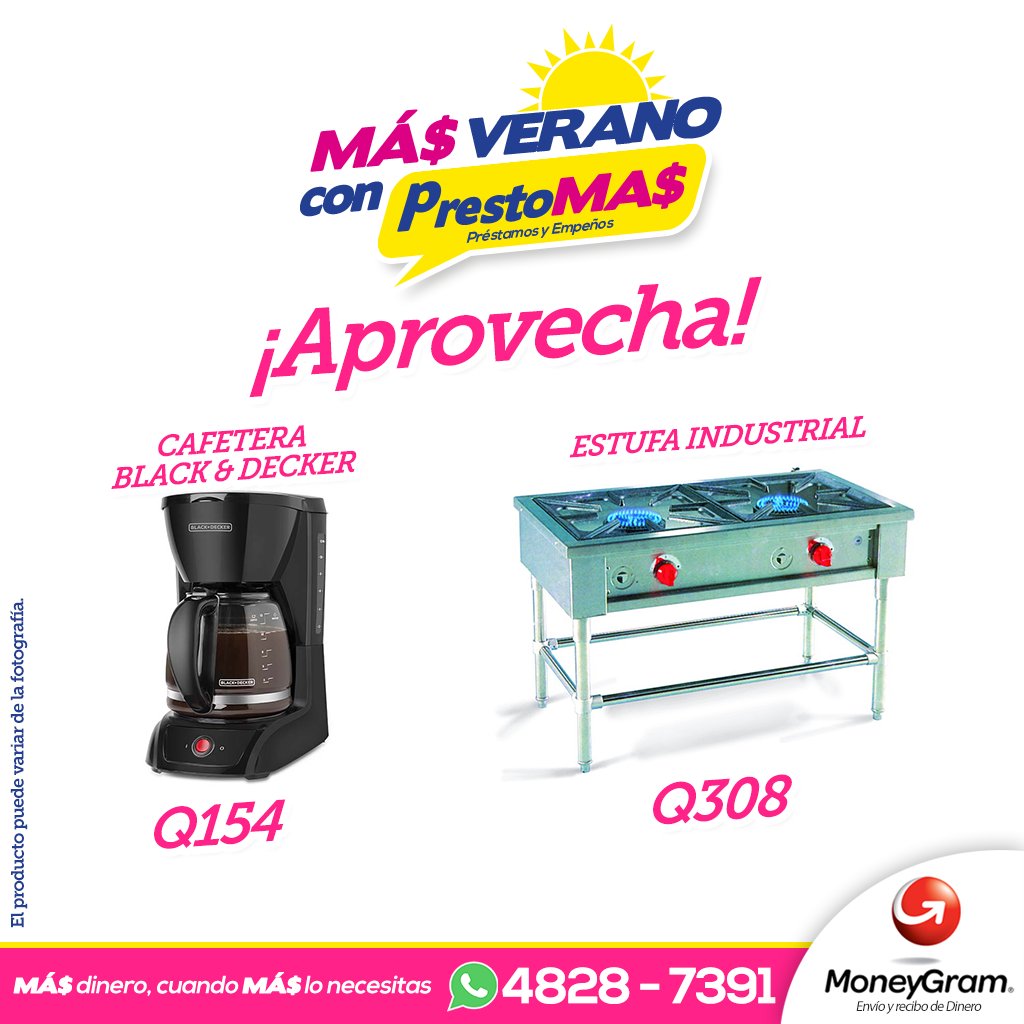 PrestoMASgt's tweet photo. Si quieres emprender un negocio propio, aprovecha esta promoción.                     Con PrestoMÁ$ vive un Verano inolvidable. https://t.co/i3TbBkmKS1