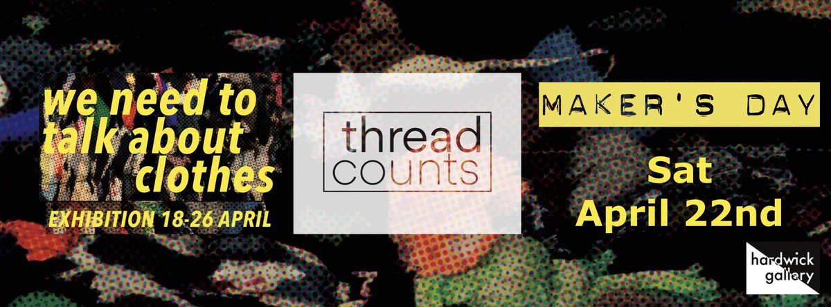 ThreadCountsUK's tweet photo. Our Launch event and exhibition 'we need to talk about clothes' is inspired by @loveyourclothes - ‘350,000 tonnes to landfill per year' https://t.co/Wt8Gzcrt9k