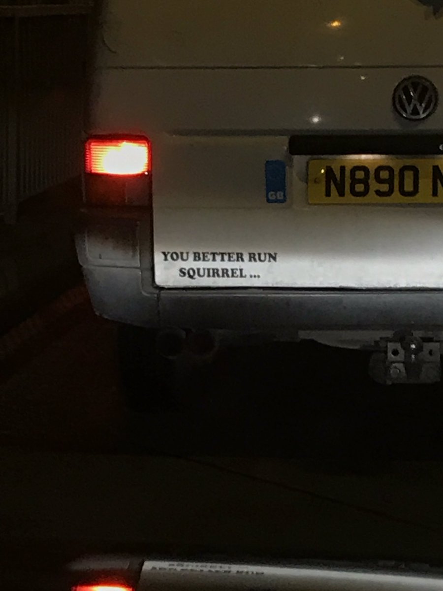 SpookyMagoo's tweet photo. Got behind this van in Liverpool ... 😳😳😳😳 🐿 #ItsASign 😂 #HooligansKnow https://t.co/W96B0vMeBa