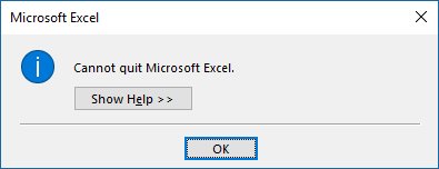 SlickGardner's tweet photo. clicking close in #excel today i got this. hilariously it even gives you instructions on how to nuke it w/task manager. #JustDoItForMe! https://t.co/EM7GfIBtft