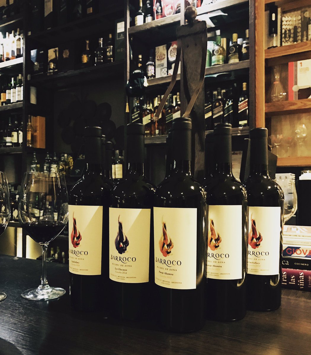 Malbec de zona...Gualta, Chacayes, Altamira, interesante ofrecer una degustación comparativa sugiriendo y aprendiendo de los clientes 🍷🍷🍷