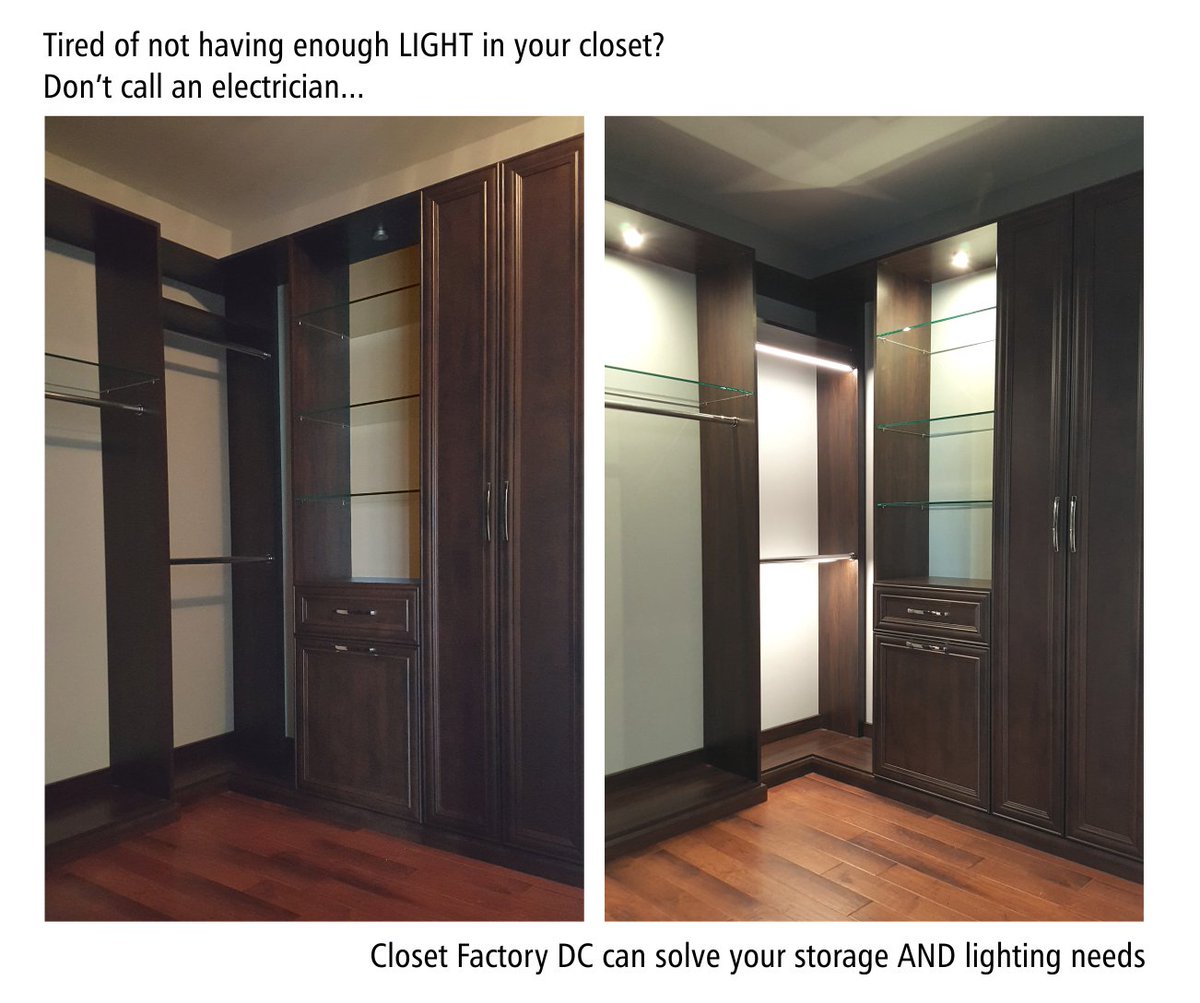 ClosetsByML's tweet photo. Installed today for my client. Lighting makes ALL the difference!  #ClosetFactory  #MichelleLangleyDesigns #ClosetFactoryDC  @hafeleamerica https://t.co/XrkjtvdS9w