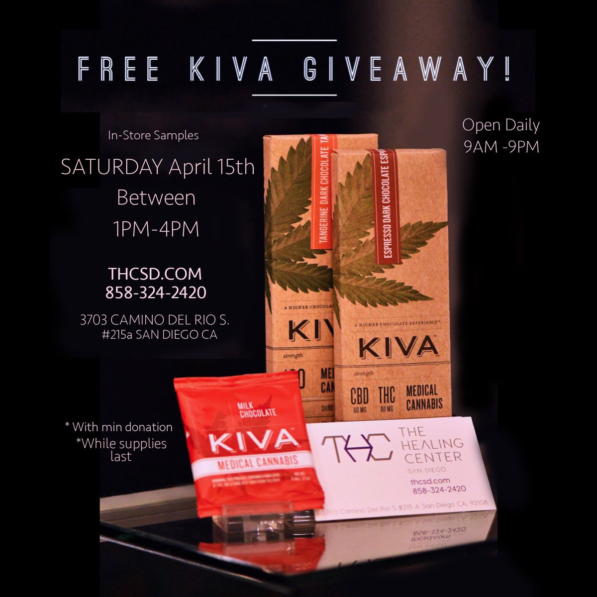 SanDiegoTHC's tweet photo. Come join the fun!
#thcsd #sandiegothc #marijuana #dispensary #cannabis #legalddispensary #collective #legal #free https://t.co/VXpC3Fta3u