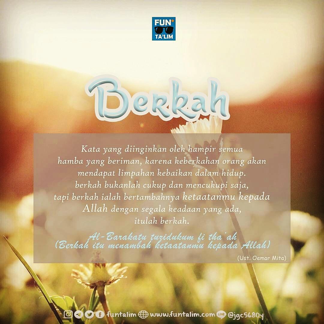 Kata yg diinginkan oleh hampir semua hamba yg beriman, itulah BERKAH... instagram.com/p/BS4l65pjRbO/