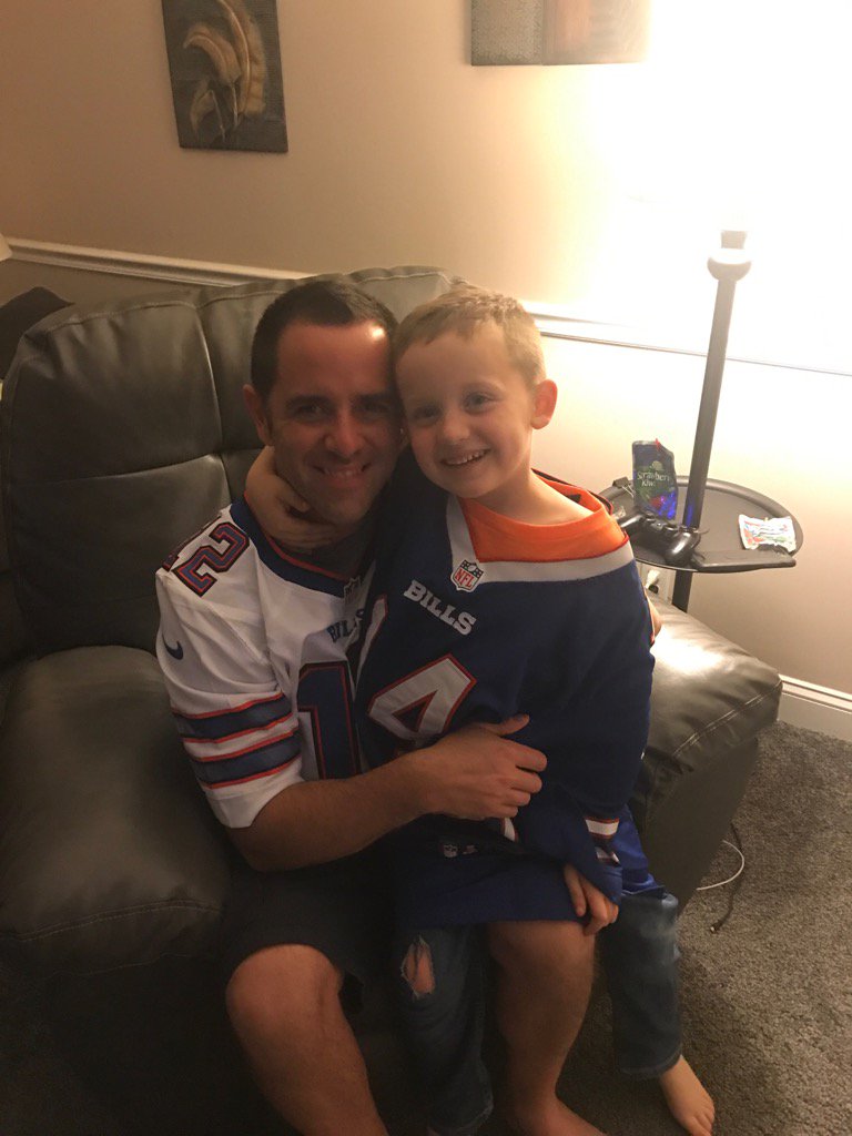 elltrain22's tweet image. Probably wrong to teach my son to love the Bills but at least he'll learn to be loyal