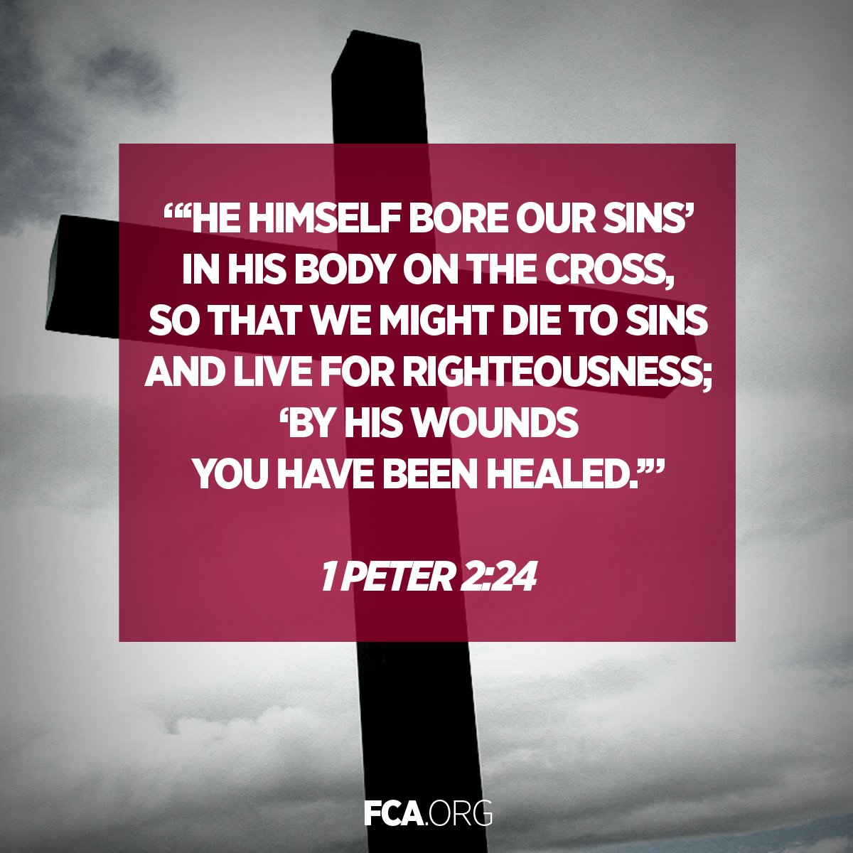 We no longer are defeated by sin, but have VICTORY over death in the Cross! #GoodFriday