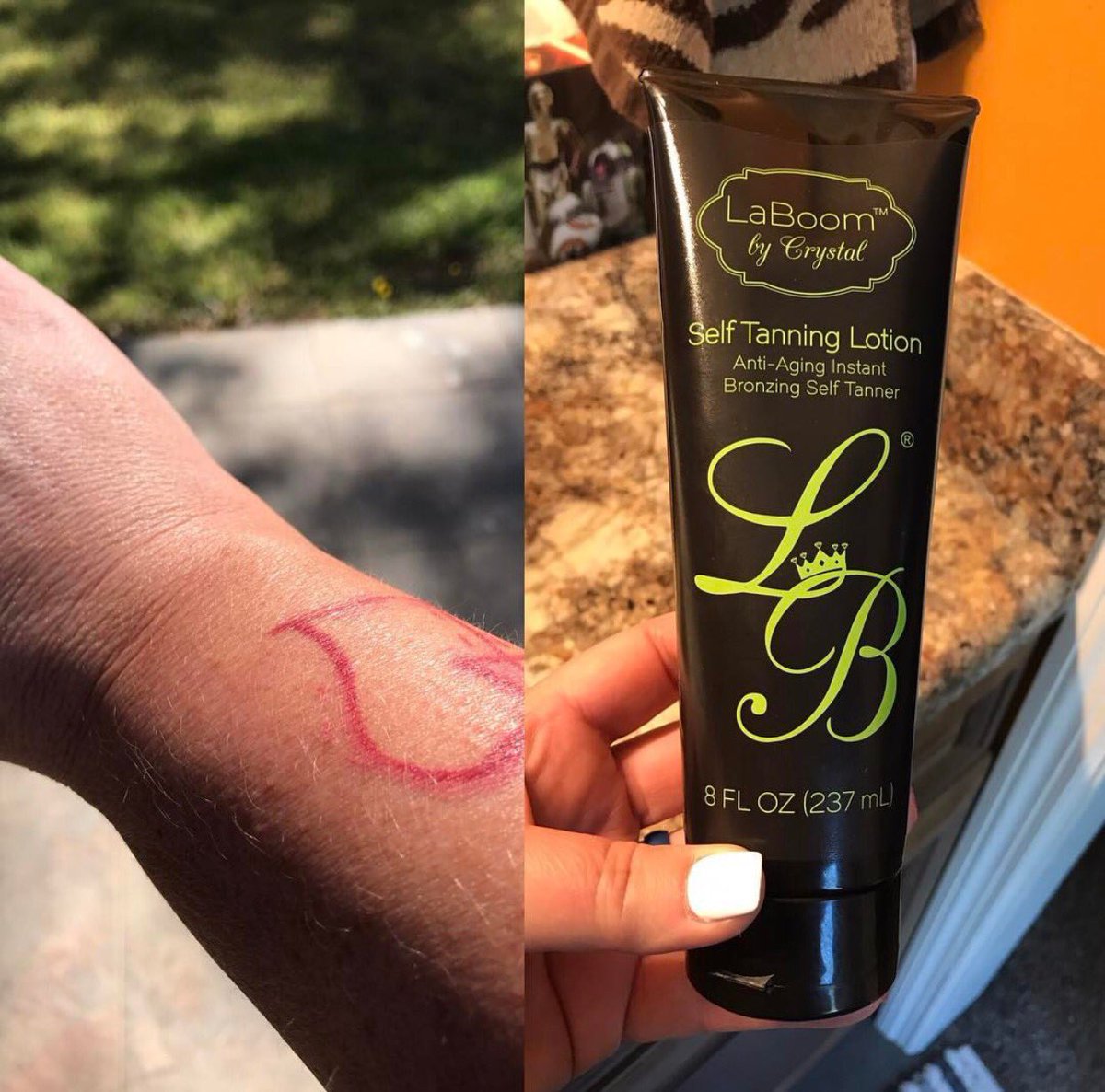 LaBoomByCrystal's tweet photo. #repost
Our #LaBoomCustomer is loving our Lotion. It looks great on her!
#customer #selftan #FridayFeeling #friday #tanning #weekend https://t.co/0VxJxRria7