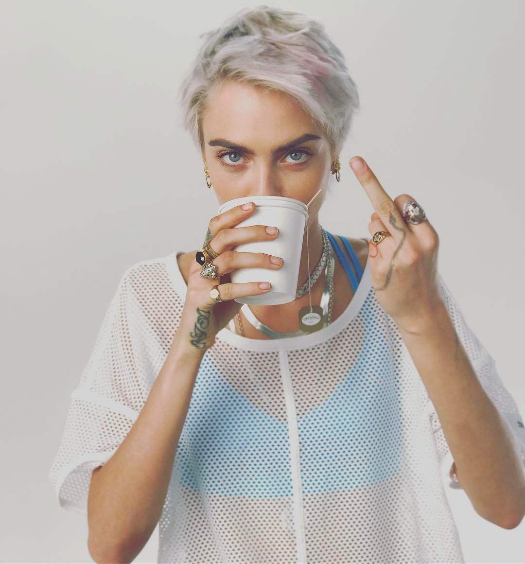 April 14: Cara Delevingne at the set of "Life in a Year" in Toronto.