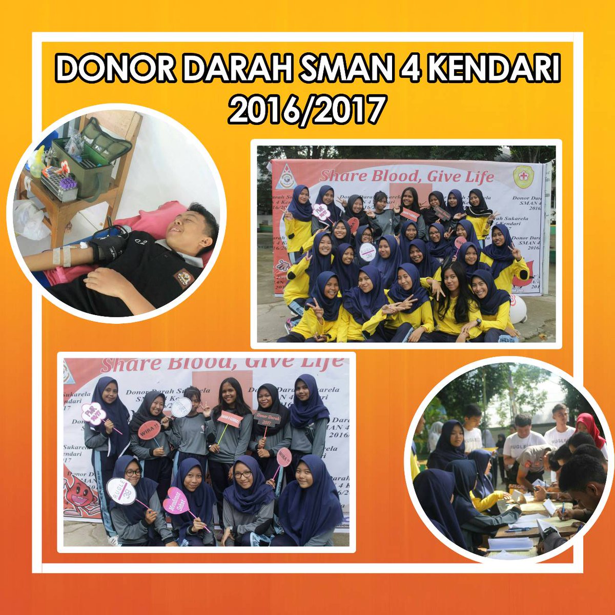 Reuni perak smando-smanpat yang dibarengi dengan donor darah sman 4 kendari😁
#SMAN4INFO