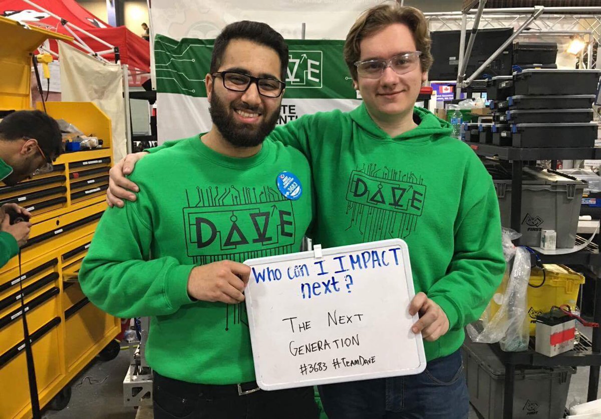 frc1241's tweet photo. Today we went around to other teams to see who they want to impact next. We were inspired by everyone's responses! 😃#WhoCanWeImpactNext https://t.co/mlmxZN53Pj