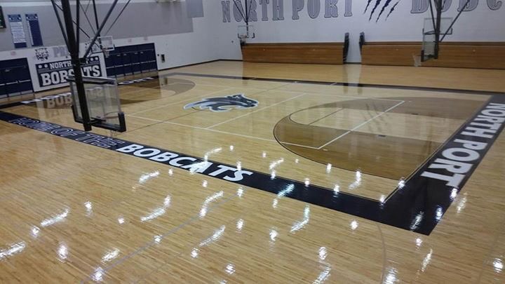 SSETEAM's tweet photo. Congrats to Northport High School on your beautiful floor! #sseteam https://t.co/S0Wcx7PYz9