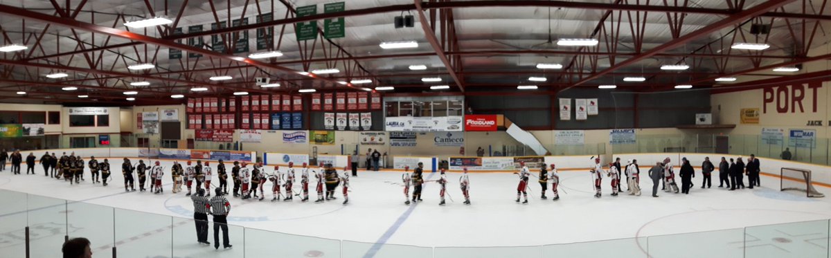 RobSnoekLIVE's tweet photo. For the third straight year the @PanthersJrC are going to the Ontario Final. Tonight, beat @AllistonHornets 6-2 to clinch series in 5. https://t.co/epVZY75Mh7