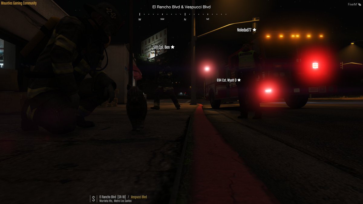 MG_Brock's tweet photo. Fire crews on scene at a structure that has affected a number of structures. The good news is a cat was saved! @MountiesGaming @MG_BenjaminP https://t.co/g7m1TzvoF3