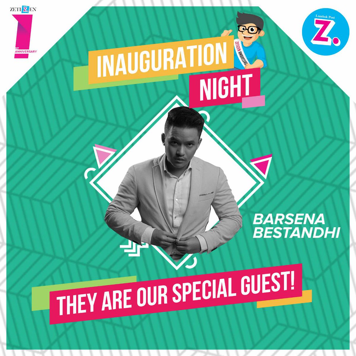 BARSENA BESTANDHI, SKINNYINDONESIAN24, and RIZKY FEBIAN will perform as special guest star! 
10th May 2017, @ Lombok Epicentrum Mall