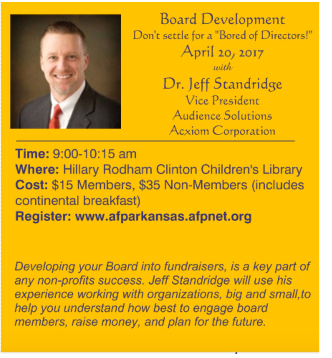 Join our chapter for another great education session Thursday, April 20th