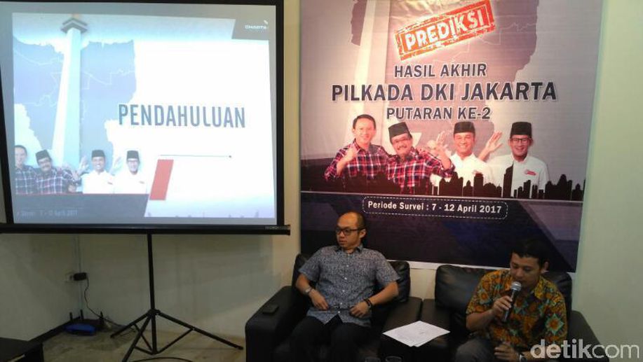 Survei Charta Politika: Ahok-Djarot 47,3%, Anies-Sandi 44,8% detik.id/6Jt0W6