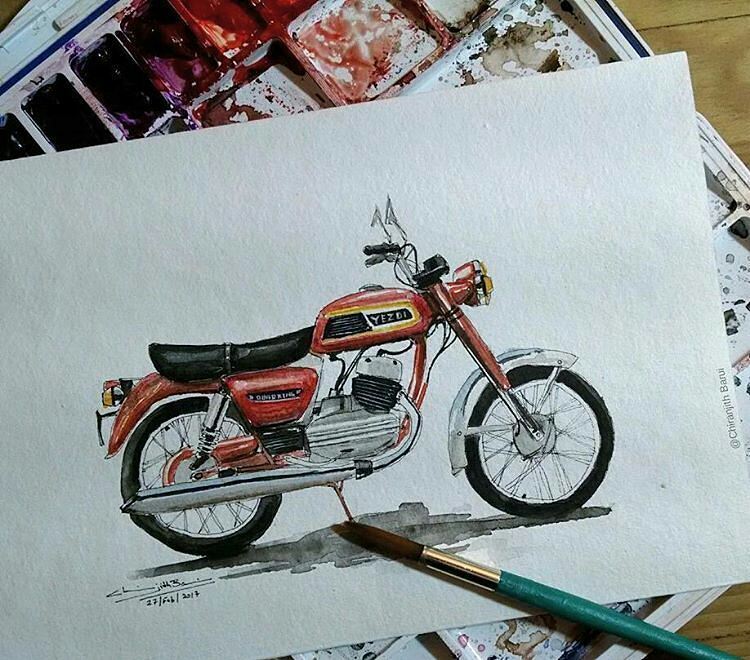 RX ഇസ്‌തം ❤ #rx100 #yamaha #instagood | Bike drawing, Rx 100 yamaha  wallpaper cartoon, Bike art