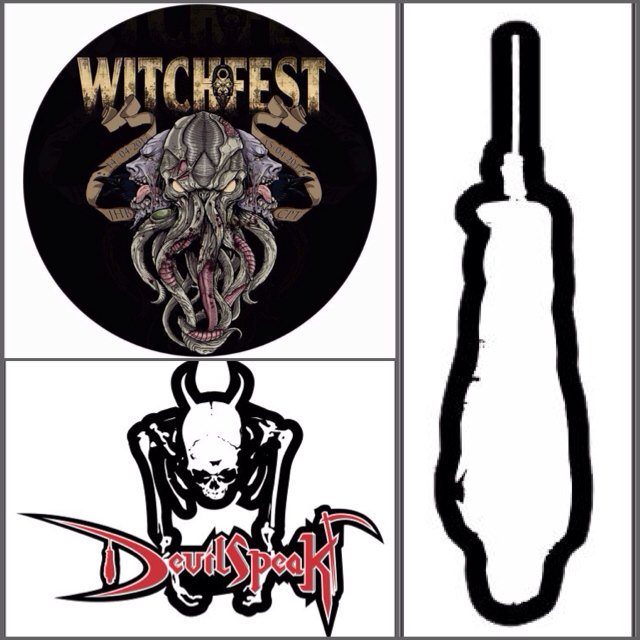 devilspeakband's tweet photo. These stickers free to the 1st few ticket holders through the door today @ #Witchfest2017 #CapeTown @The_Shred \m/ https://t.co/aTRST3s92W
