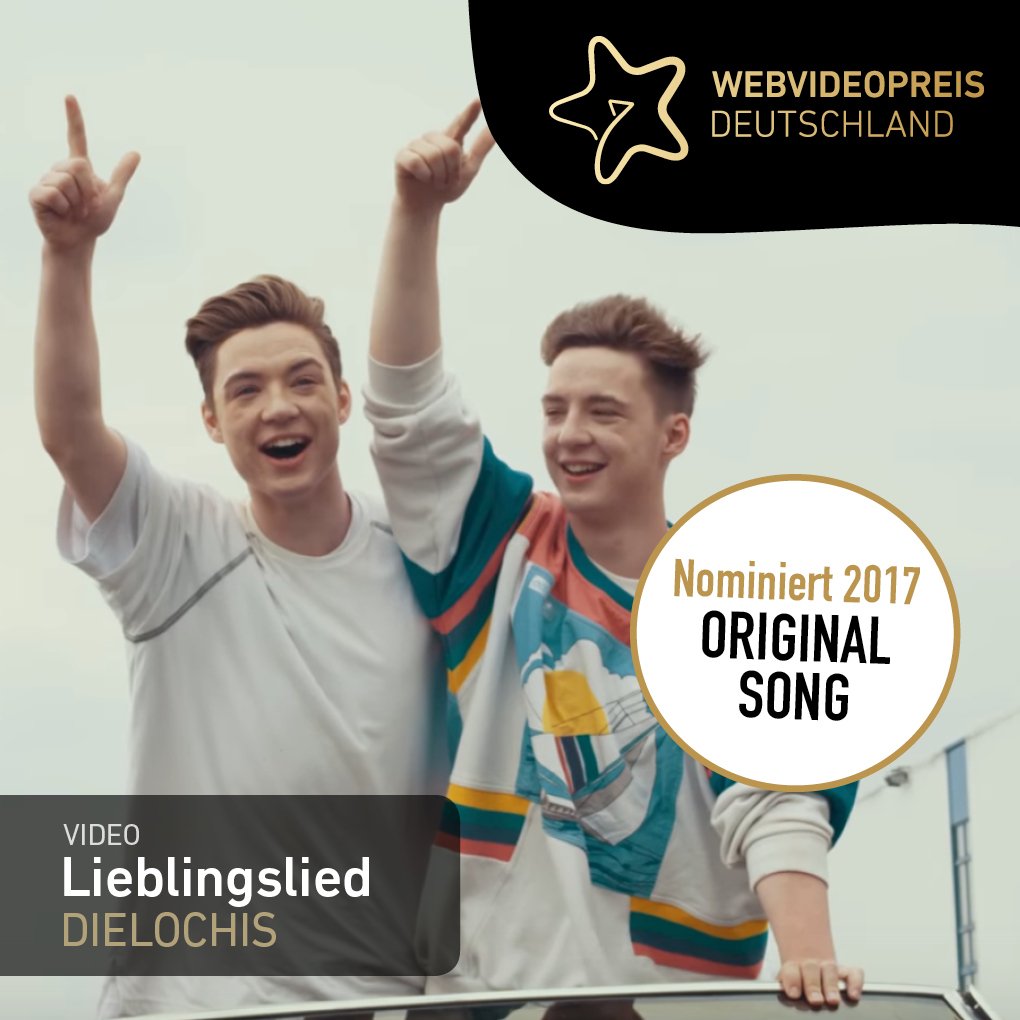 webvideopreis's tweet photo. Ihr wollt, dass @dielochis den #wvp17 in der Kategorie Original Song gewinnen? Retweetet diesen Tweet bis zum 12. Mai 2017. https://t.co/0fWNWM8K1g