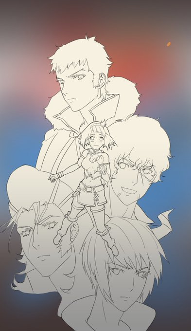 I said I'd just sketch but I ended up cleaning the lines. Not sure if I'll color this tho. I got what I wanted from this-character studies. 