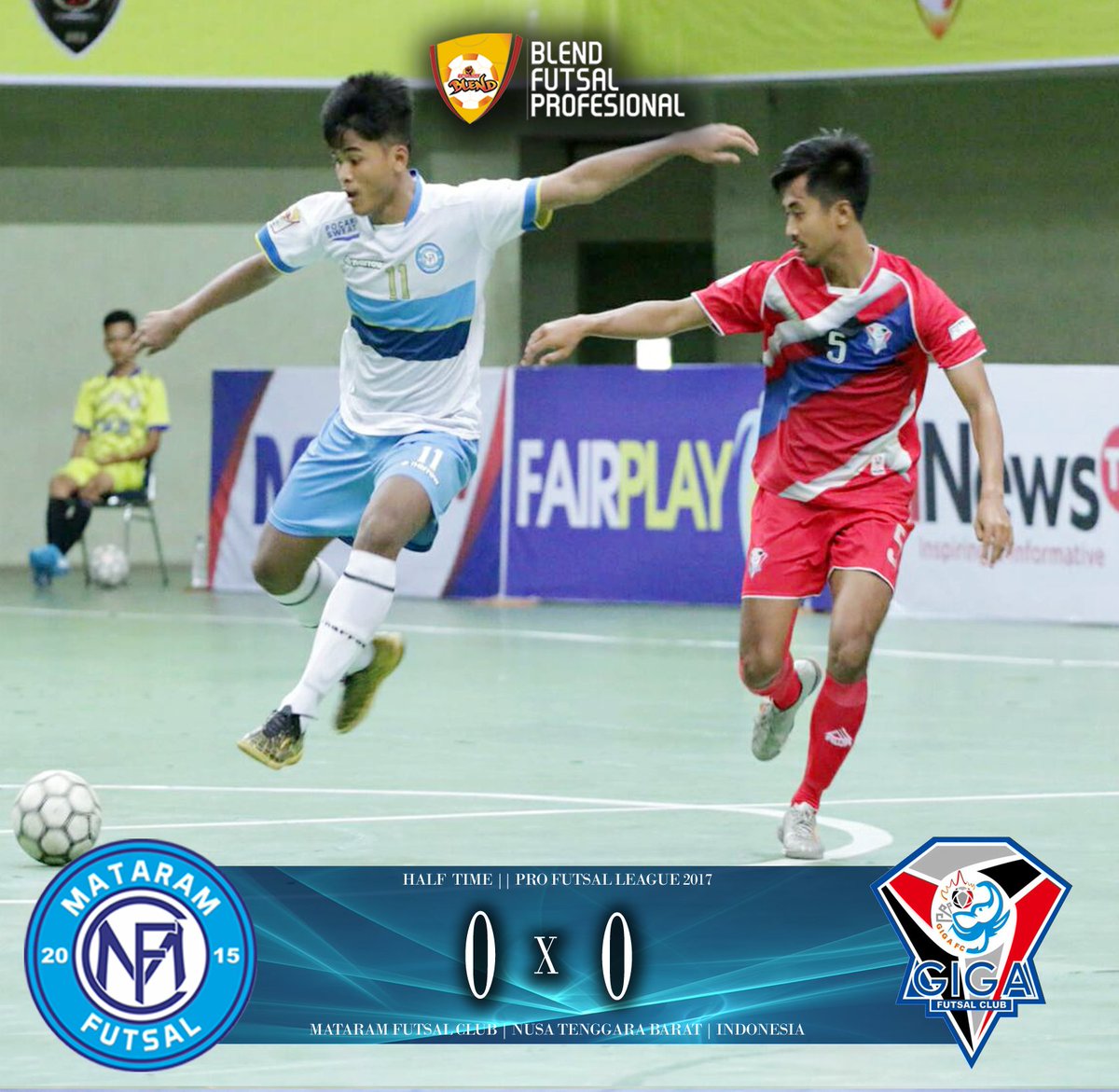 mataram_fc's tweet photo. HT : #MataramFC 0-0 Giga FC Kota Metro. https://t.co/kZ34rB4olk