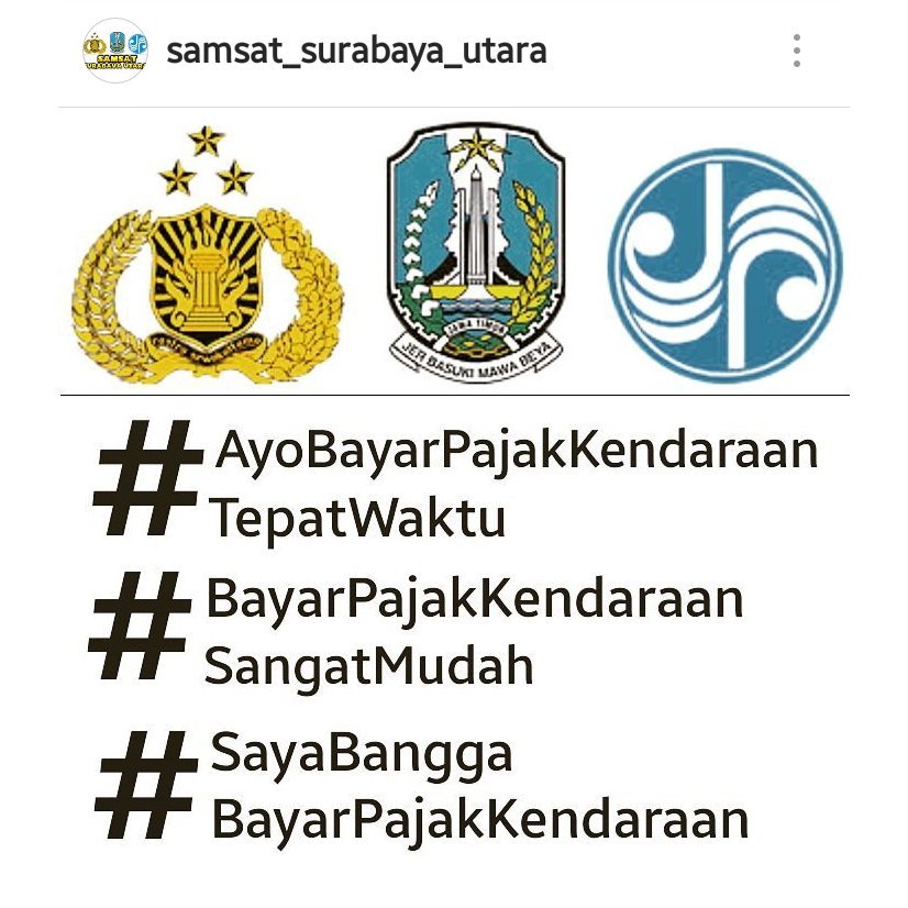 #samsat #surabaya #JawaTimur #indonesia #SamsatJatim #BapendaJatim #SamsatSurabayaUtara
<a href="/SapawargaSby/">Sapawarga Kota Surabaya</a> <a href="/JatimPemprov/">Pemprov Jawa Timur</a> <a href="/Jatim_NET/">NET. BIRO JAWA TIMUR</a> <a href="/sbotv/">Jawa Pos TV</a>
