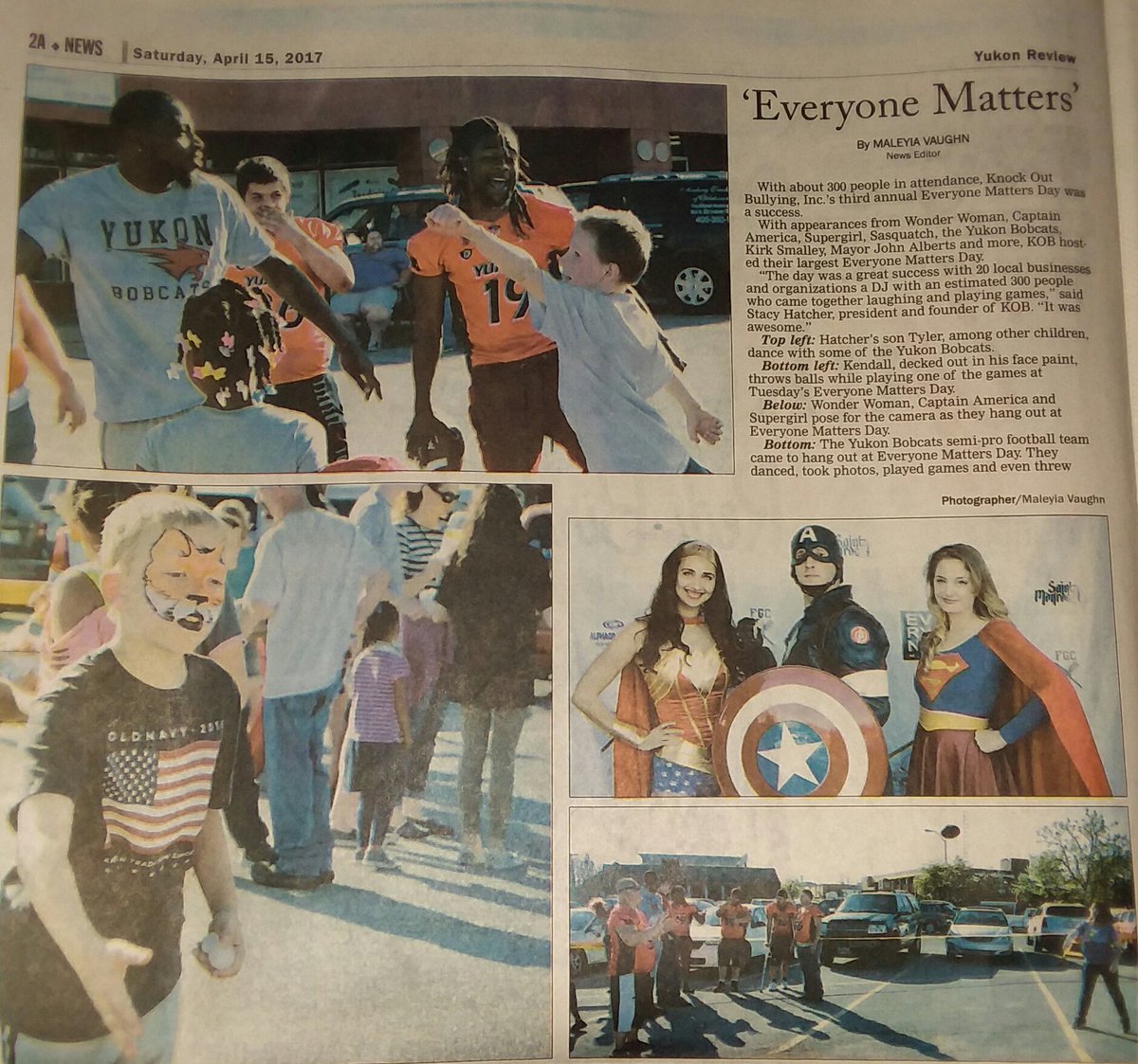 BullyKnock's tweet photo. Everyone matters Day was successful in Yukon Oklahoma. https://t.co/noh09wJmWs