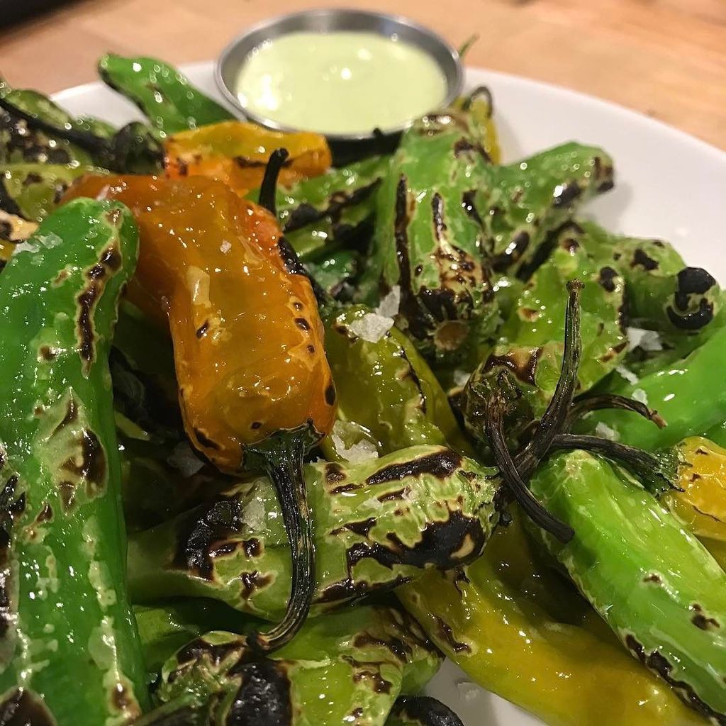 SunsetBrewCo's tweet image. #sunsetbrewco  shishito peppers with jalapeno ranch