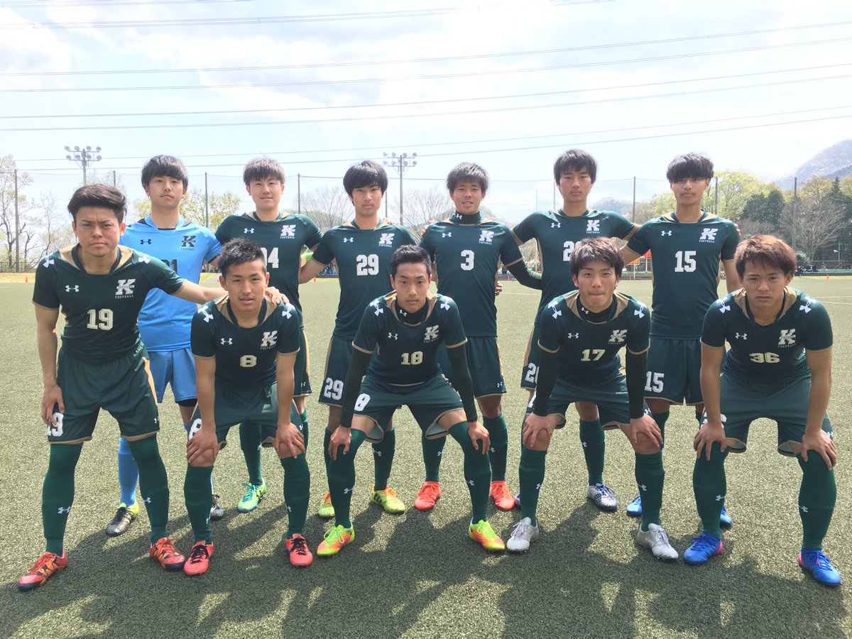 ট ইট র 関東学院大学サッカー部 関学大スターティングメンバー Gk 21下川 Df 28伴 34郷家 3山出 19大野 Mf 17鈴木翔 18北 36大塚 Fw 8薩川 29菅井 15遠藤